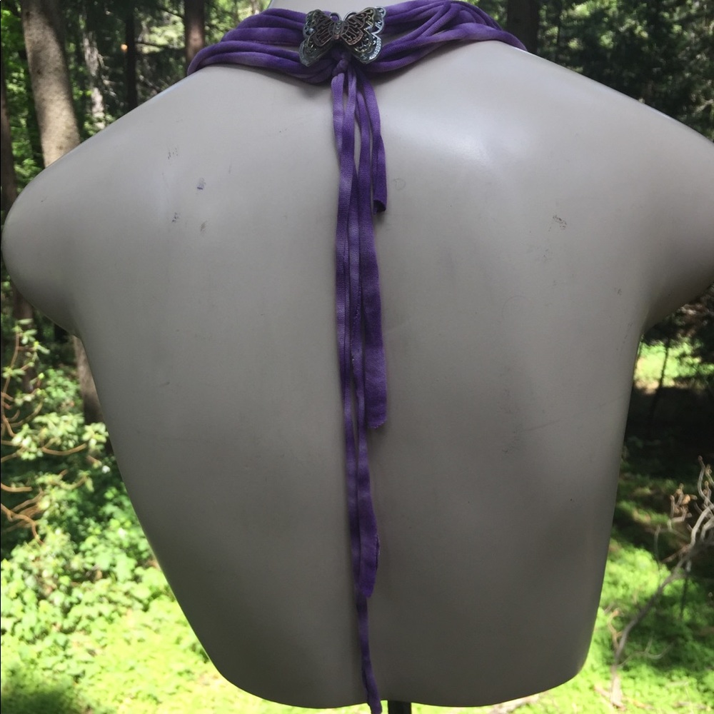 Kreativekristen upcycle purple T-shirt necklace,free shipping always ,HP24and 25 - Picture 8 of 8